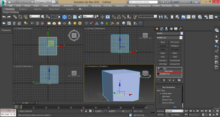 Modificator felie în principiul 3d max de funcționare