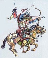 Cavalerie cavalerie mongolă 