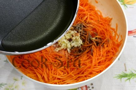 Morcovi în coreeană cu ciuperci - rețetă pas cu pas cu fotografii, gustări