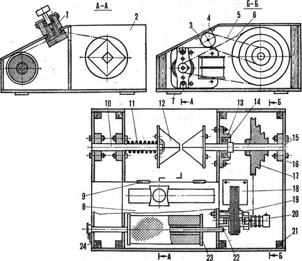 Masina de bobinat semi-automata, model-constructor