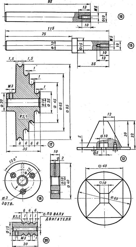 Masina de bobinat semi-automata, model-constructor