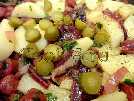 Német saláta - lépésről lépésre recept fotókkal, saláták (német saláta recept képpel) Német saláta - lépésről lépésre recept fotókkal, saláták