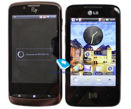 Prezentare generală a GPS-ului gsm-smartphone fly iq260 blackbird