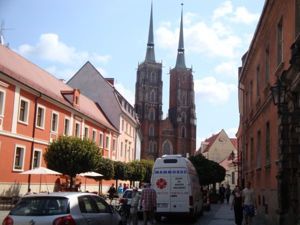 Fények Wroclaw Lengyelország