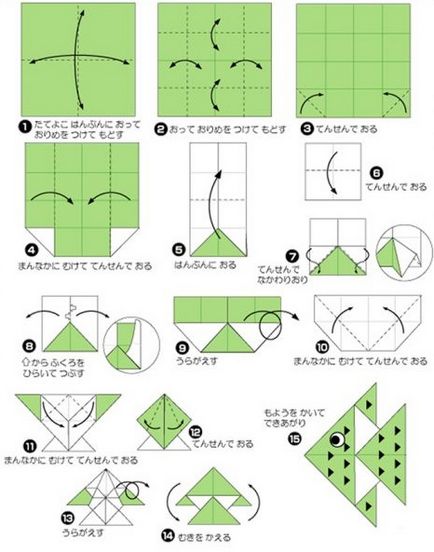 Schema de pește Origami, video