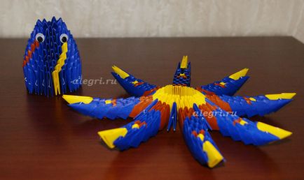 Origami modele de caracatițe - puzzle-uri despre caracatiță