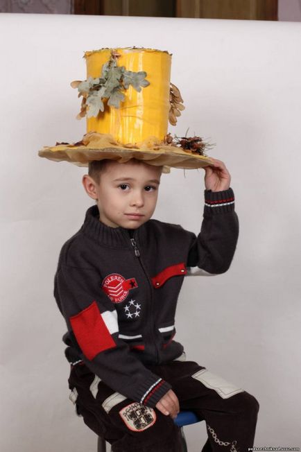 Осіння капелюх-саморобка робимо для дитячого садка