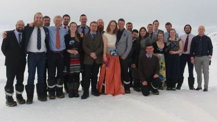 Перша британська весілля в Антарктиді