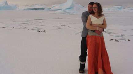 Перша британська весілля в Антарктиді