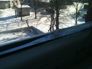 Okai a jégképződés az ablakok, építőanyag, „STROYDOM csoportok” Kharkiv
