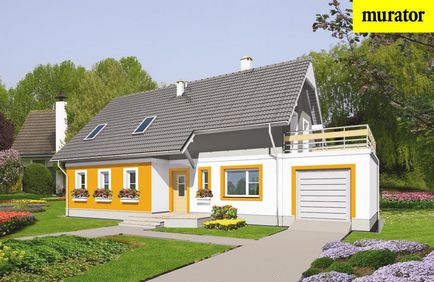 Proiecte de case cu un garaj, cumpăra un proiect de o cabana cu un garaj încorporat sau atașat