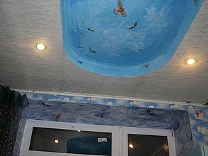 Păsări pe cer - pictura rapidă și simplă a tavanului cu materiale improvizate - târg de maeștri - manual