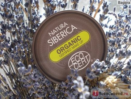 Kompakt púder Natura sibirica - «hatásos szerves por jellegű Siberika! Ez a smink és
