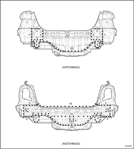 Repararea panoului din spate al modelului Chevrolet Lacetti Chevrolet lachetti (deu genra)