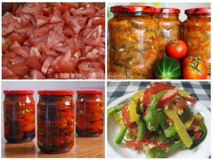 Салат з перцю і помідорів на зиму популярні рецепти