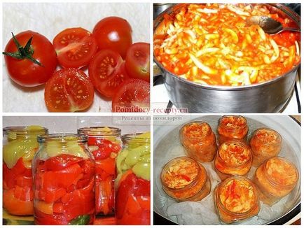 Салат з перцю і помідорів на зиму популярні рецепти