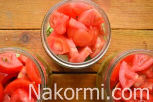 Saláta a téli uborka, paradicsom, paprika - egy recept egy fotó