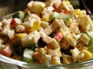 Salata - sensibilitate - cu mere și brânză