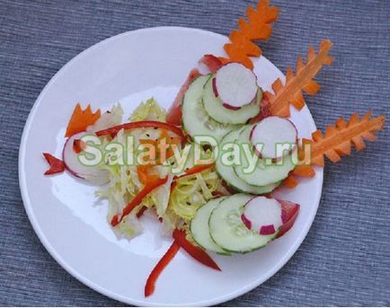 Salata în formă de cocoș - un punct culminant al rețetei de vacanță cu fotografii și videoclipuri