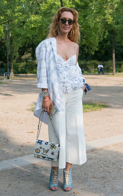 З чим носити білі брюки, фото 2016, модні жіночі образи в білих брюках, журнал cosmopolitan
