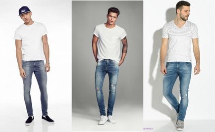 Cu ce ​​să poarte blugi bărbați strâmt (jeans-skinny) fotografie