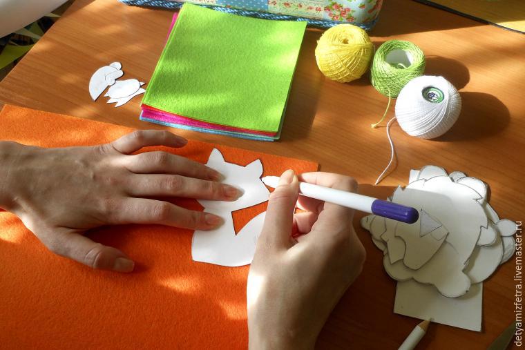 Шиємо пазли тварини лісу з фетру для малюків - ярмарок майстрів - ручна робота, handmade