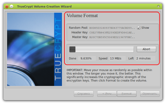 Encryption TrueCrypt segítségével linux c program linuxspace