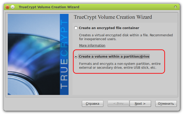 Encryption TrueCrypt segítségével linux c program linuxspace