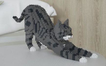 Sculpturi de pisici din lego (26 fotografii)