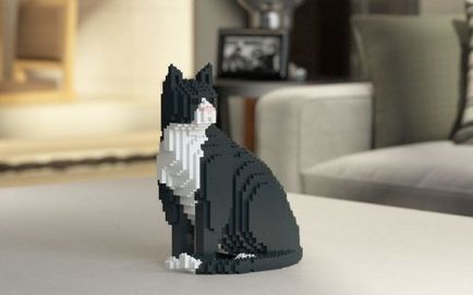 Скульптури кішок з lego (26 фото)