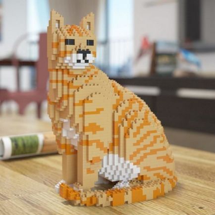 Sculpturi de pisici din lego (26 fotografii)