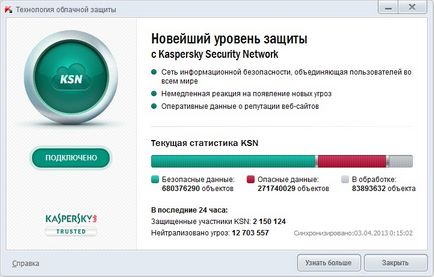 Actualizare soft și Internet kaspersky cristal, club de dns experți