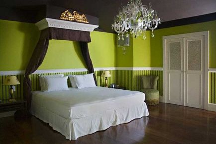 Спальня в зелених тонах - фото інтер'єру та дизайну