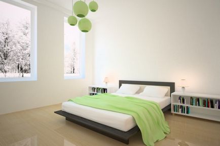 Спальня в зеленому кольорі