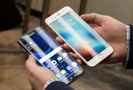Comparație între Samsung Galaxy S7 margine și Apple iphone 6s plus