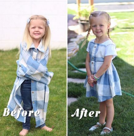 Régebbi apai ing átalakítják új ruhát lányaik (8 fénykép)
