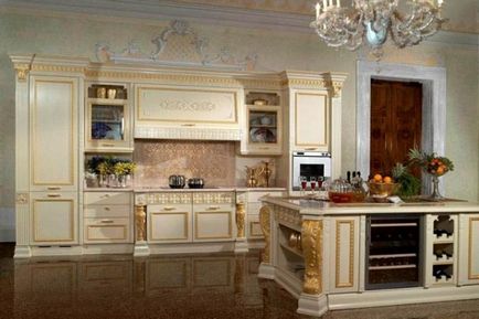 Stilul baroc în interiorul bucătăriei