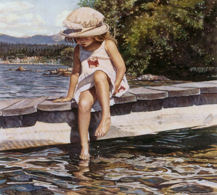 Steve Hanks - cel mai bun artist, scris în acuarelă (33 fotografii)