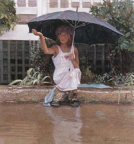 Steve Hanks - cel mai bun artist, scris în acuarelă (33 fotografii)