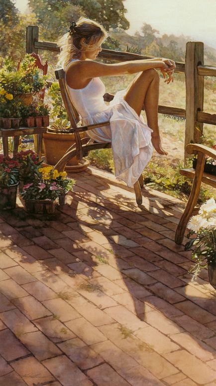 Steve Hanks - cel mai bun artist, scris în acuarelă (33 fotografii)