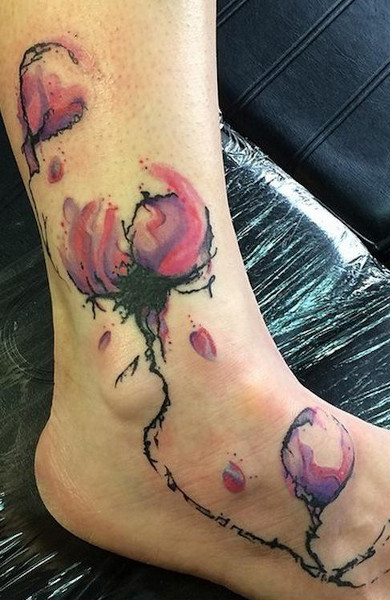 Tatuaj pe picior, tatuaj foto pe picior