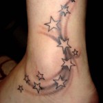 Tattoo sensul în Calea Lactee, fotografie și schițe