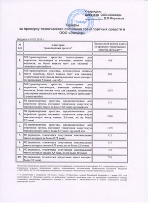 Inspecția tehnică în Kamensk-Uralsky - ATP # 14