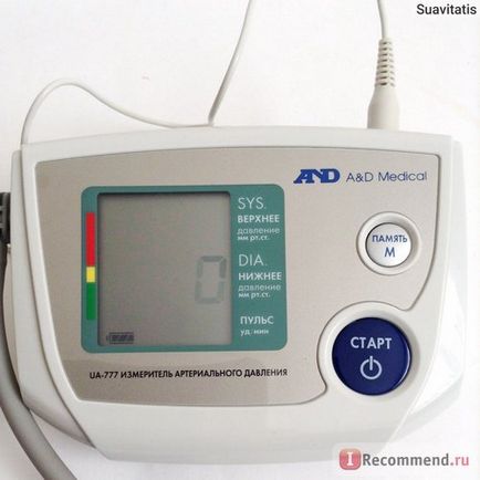 A & amp; d medicale ua-777 tonometru automat - «tonometru și medicale - manual de instrucțiuni