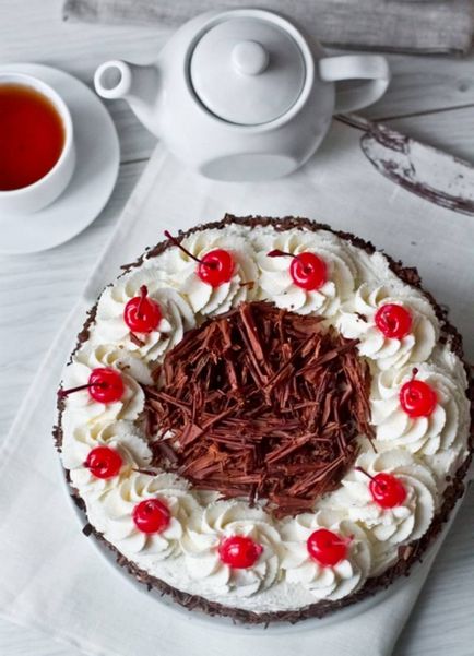 Торт - темний ліс - покроковий рецепт з фото на