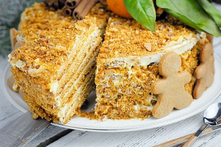 Cake az újév Top 5 szovjet receptek, recept