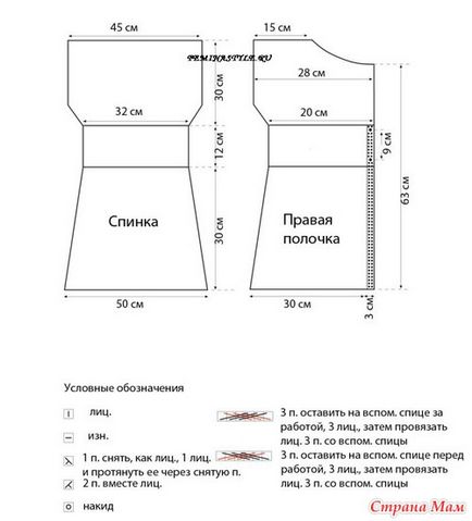 Туніка без рукавів - в'яжемо разом он-лайн - країна мам