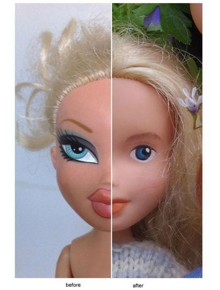 Creative Anya eltávolítja az agresszív smink Bratz babák, és felhívja őket, új arcok, umkra (anya) Creative Anya eltávolítja az agresszív smink Bratz babák, és felhívja őket, új arcok, umkra