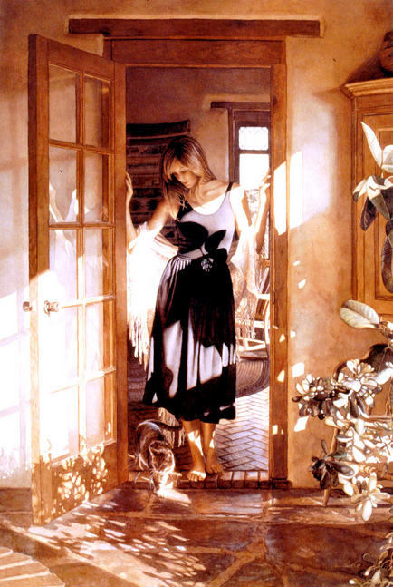 Atelierul de creație al desenului emisferic drept este un artist - Steve Hanks