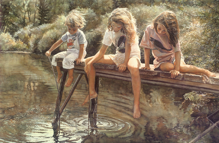 Atelierul de creație al desenului emisferic drept este un artist - Steve Hanks